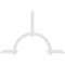 Ekena Millwork Ericson Architectural Grade PVC Gable Bracket, 84"W x 56"H x 2"D x 4"F, 16/12 Pitch GBP084X56X0204ERI00 - alternate 5
